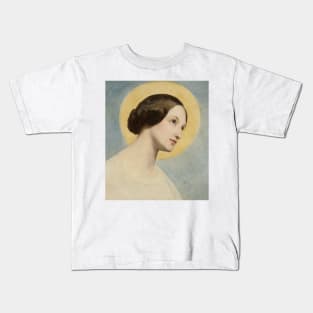 Portrait of Eliza Krasinska by Ary Scheffer Kids T-Shirt